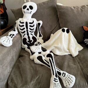 Skeleton body pillow